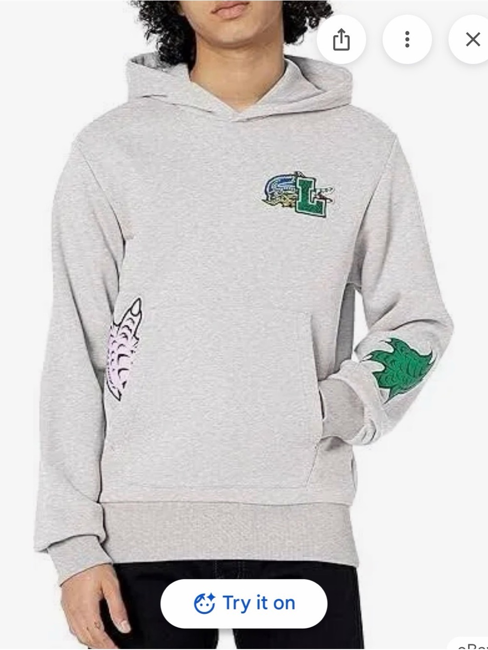 Lacoste Grey Hoodie